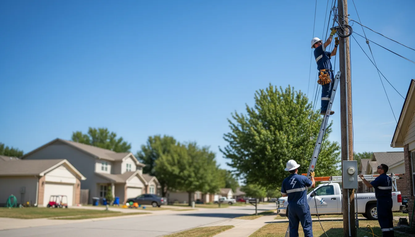 Residential electrician providing installation services in Oak Grove, LA